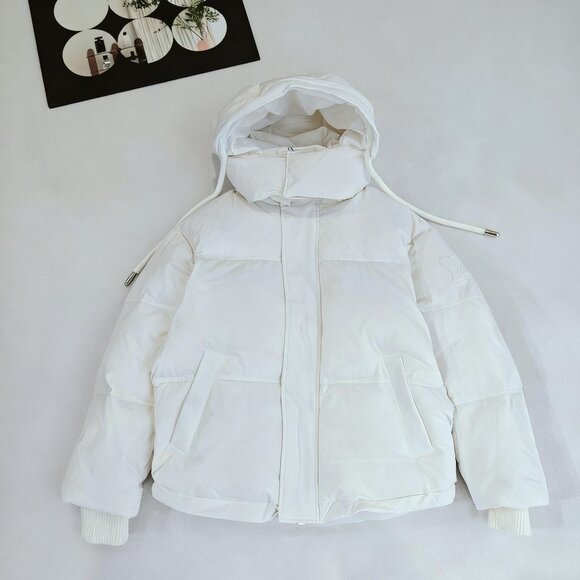 Ami White Down Jacket - Picture 1 of 7
